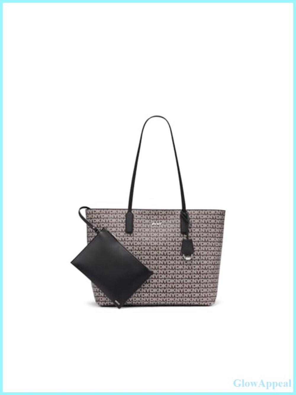 DKNY Saige Tote Bag Satchel Black/Saddle